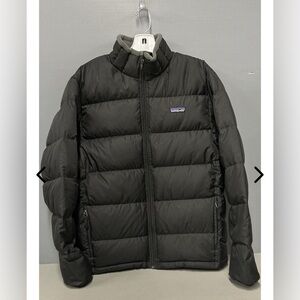 Patagonia Kids Boys Black and Gray Puffer Jacket Coat XXL 16/18